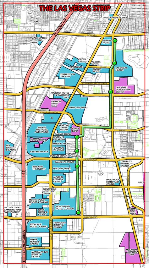 Future of MAP and its potential impact on project management Las Vegas Strip Map 2021